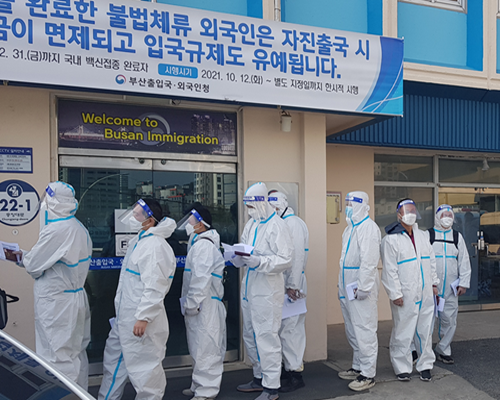 입국 항에서의 출입국 심사